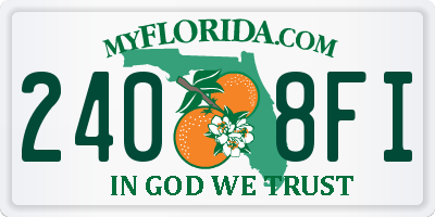 FL license plate 2408FI