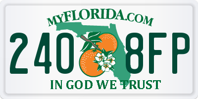 FL license plate 2408FP