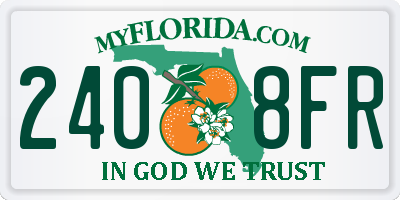 FL license plate 2408FR