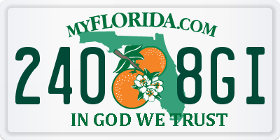 FL license plate 2408GI