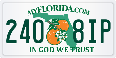 FL license plate 2408IP