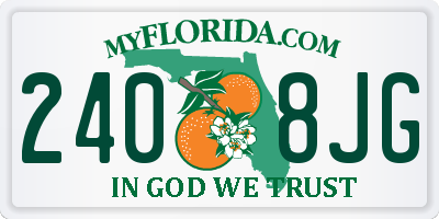FL license plate 2408JG