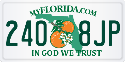 FL license plate 2408JP