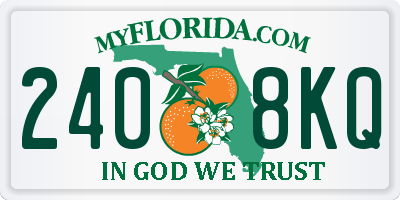 FL license plate 2408KQ