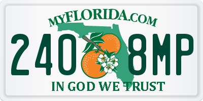 FL license plate 2408MP