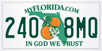 FL license plate 2408MQ