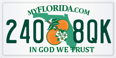 FL license plate 2408QK