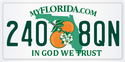 FL license plate 2408QN