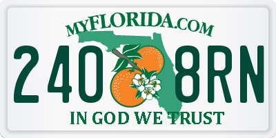FL license plate 2408RN