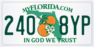 FL license plate 2408YP