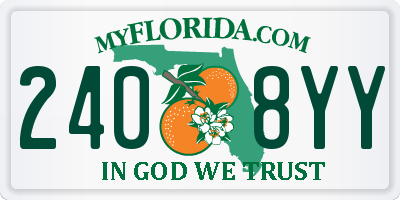 FL license plate 2408YY
