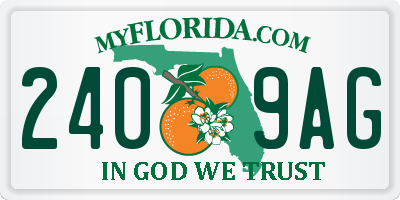 FL license plate 2409AG