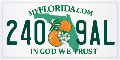 FL license plate 2409AL