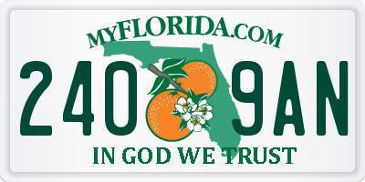 FL license plate 2409AN