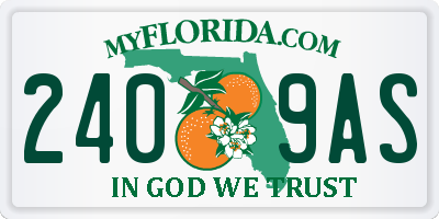 FL license plate 2409AS