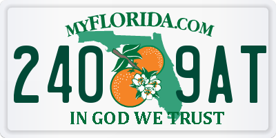 FL license plate 2409AT