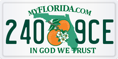 FL license plate 2409CE