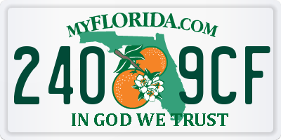 FL license plate 2409CF