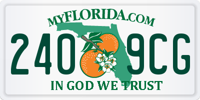 FL license plate 2409CG