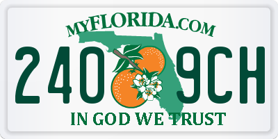 FL license plate 2409CH
