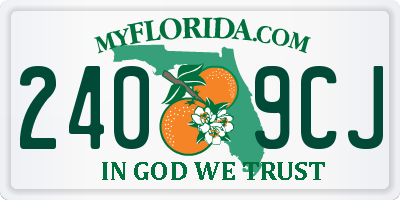 FL license plate 2409CJ