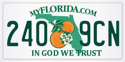 FL license plate 2409CN