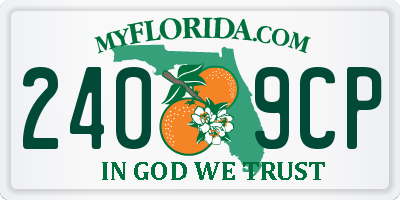 FL license plate 2409CP