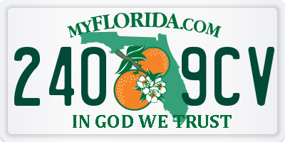 FL license plate 2409CV