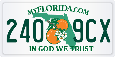 FL license plate 2409CX