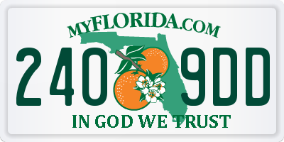 FL license plate 2409DD