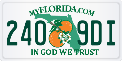 FL license plate 2409DI