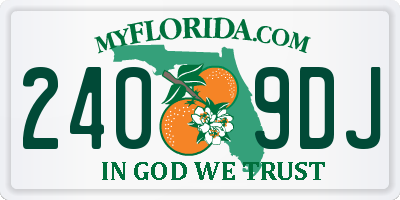 FL license plate 2409DJ