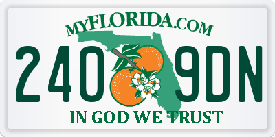 FL license plate 2409DN