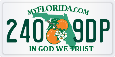 FL license plate 2409DP