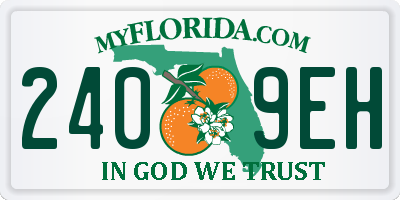 FL license plate 2409EH