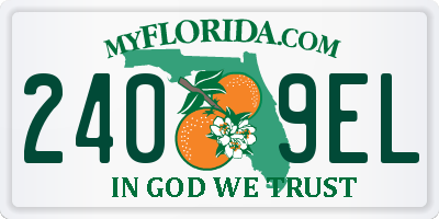FL license plate 2409EL
