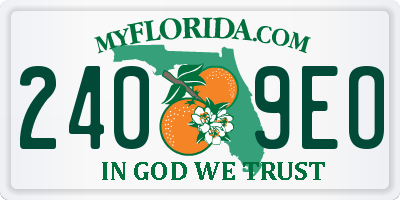 FL license plate 2409EO