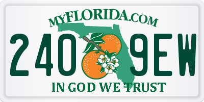 FL license plate 2409EW