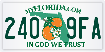 FL license plate 2409FA