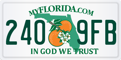 FL license plate 2409FB