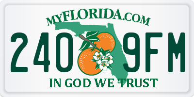 FL license plate 2409FM
