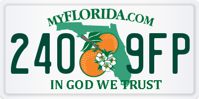 FL license plate 2409FP