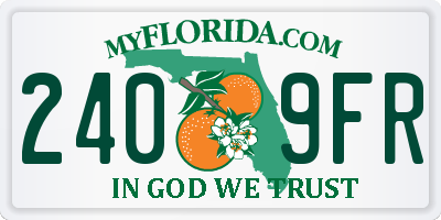 FL license plate 2409FR