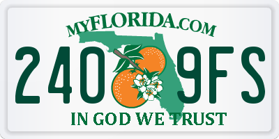 FL license plate 2409FS