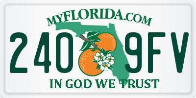 FL license plate 2409FV