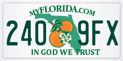 FL license plate 2409FX