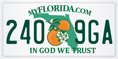 FL license plate 2409GA
