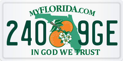 FL license plate 2409GE