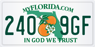 FL license plate 2409GF