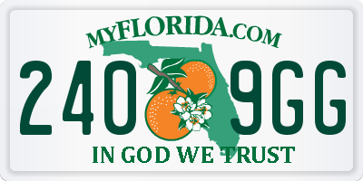 FL license plate 2409GG